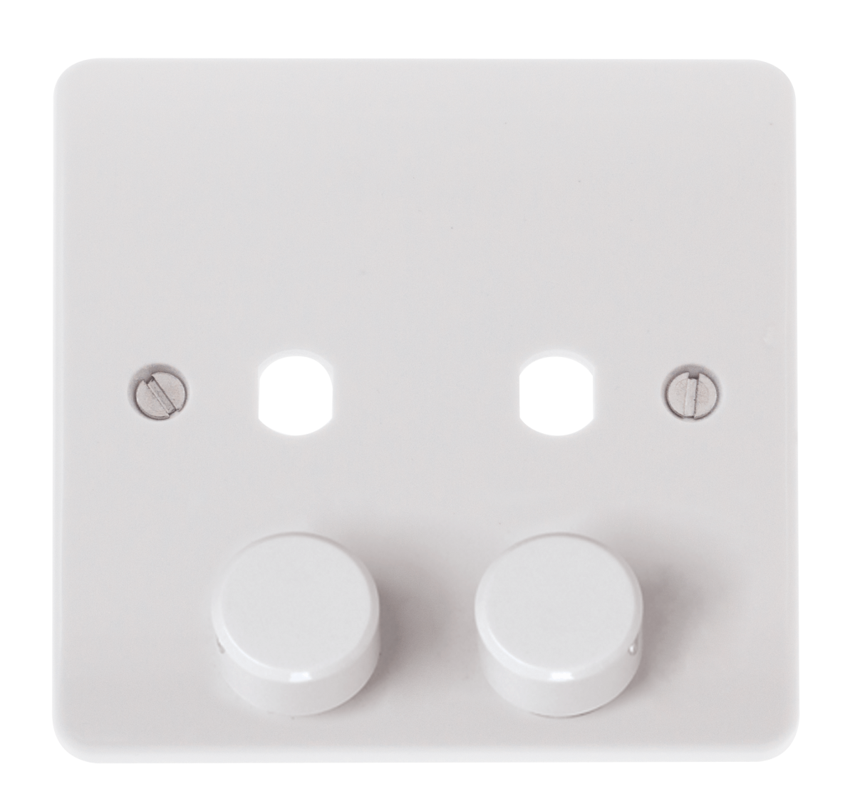 Click Mode 2G Dimmer Plate C/w Knobs White CMA146PL