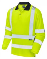 SWIMBRIDGE ISO 20471 CL 3 POLY/COTTON SLEEVED POLO SHIRT