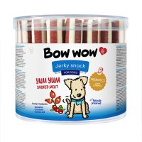 Bow Wow Dog Jerky Snack Yum Yum Smoked Meat 12cm 35 Sticks