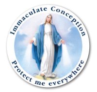 Self Adhesive Car Sticker/Immaculate Conception  (72985)