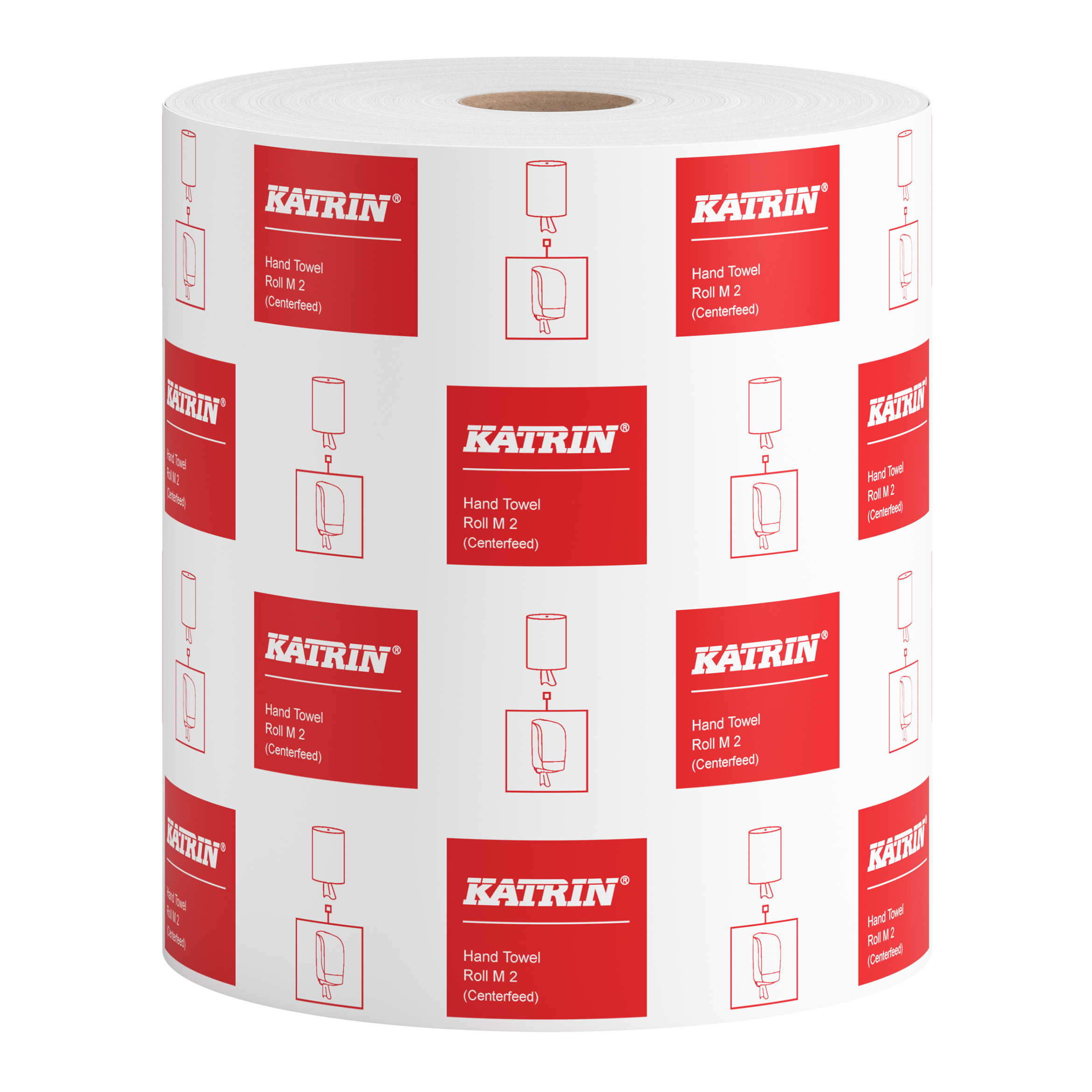 Katrin Centrefeed Roll Medium White 2Ply x 6 rolls