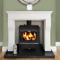 Waterford Stanley Fern Eco Stove 15.5kW Boiler Stove - Matt Black | FESFHBSE