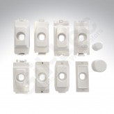 UNIVERSAL GRID DIMMER COLLARS WHITE TO SUIT GRIDLED MK BG SCHNEIDER DETA HAGER