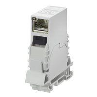 IE-TO-RJ45-C, RJ45 Mounting Rail Outlet