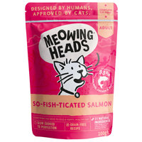 Meowing Heads Pouch So-fish-ticated Salmon 100g x 10