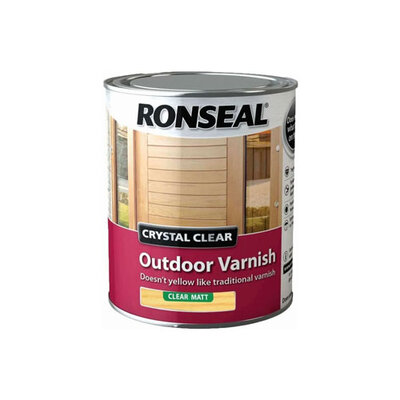 Ronseal Crystal Clear Outdoor Varnish- Matt 750ml