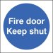 Fire door keep shut 80x80mm adhesive backed