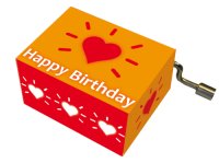 Music box, Happy Birthday, Orange Rays
