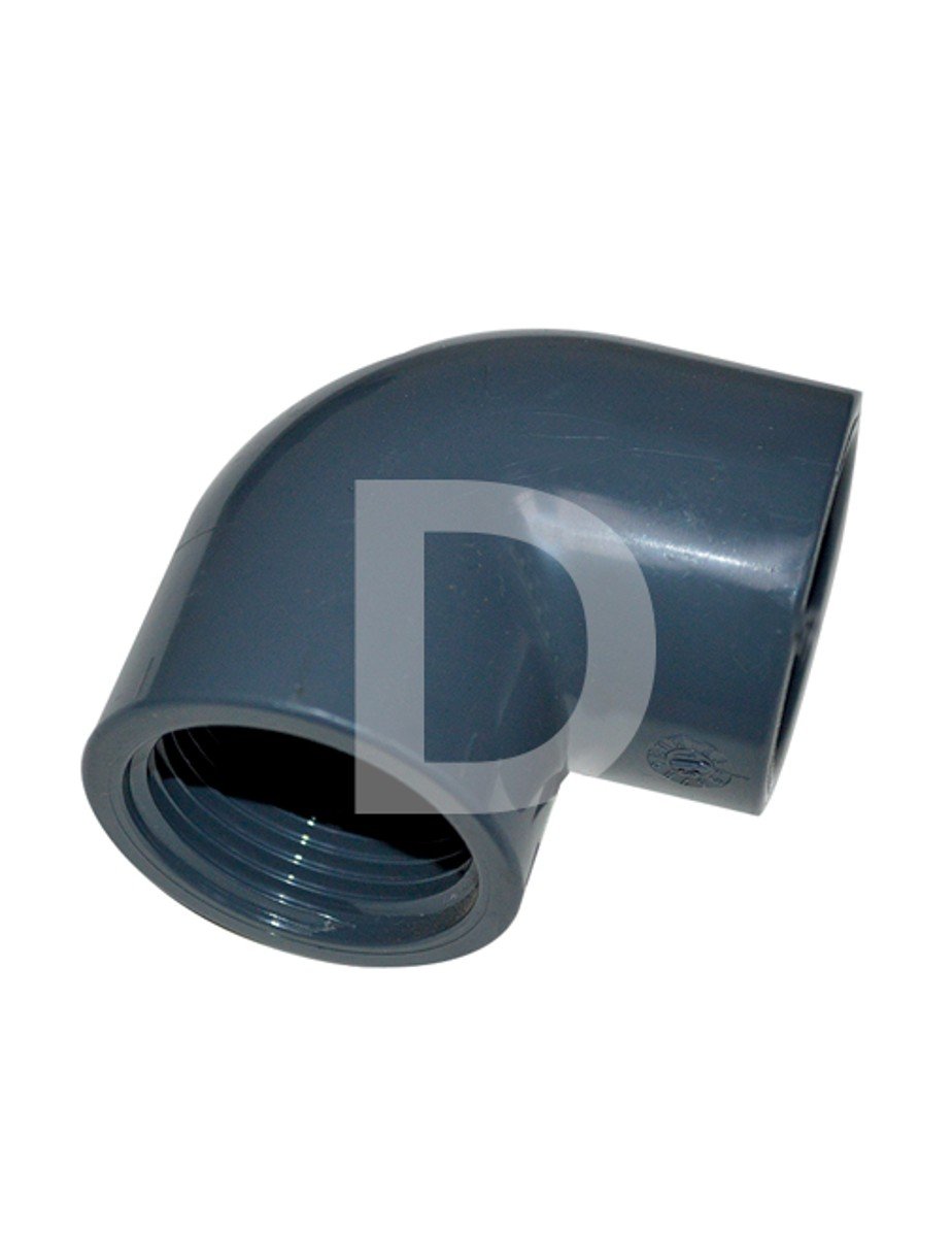 PVC VDL 90 Degree Elbow x Female BSP Thread