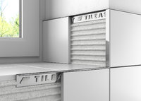 Chrome Square 12mm Tile Trim 2.4 Metre