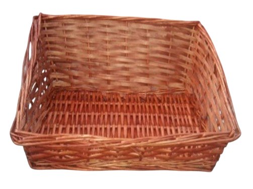 BASKET WICKER RUSTIC HIGH BACK 36X27X17