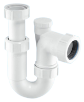 McAlpine 1 1/4" x 75mm Adjustable Inlet Tubular Swivel Anti-Syphon 'P' Trap ASA10V