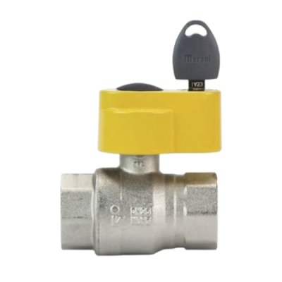 Bolkraan gas met slot en sleutel 1/2FF-EN 331 MOP 5