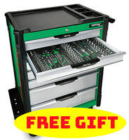213Pc W/7-Drawer Mechanics Tool Trolley | Toptul QGE21322