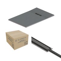Abacus Elements Linear Uno Tray Kit 1400 x 900 x 30mm End Drain Matt Anthracite