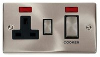 45A 'Ingot' Cooker Control Unit + 13A DP Switched Socket and Neons