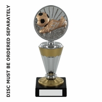 18cm Silver & Gold Blaze Trophy