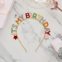 Bright Banquet 'It's My Birthday' Metal Headband