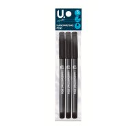 Handwriting Pens (3 Black)