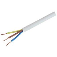 Cesco White Circular Flex Cable 0.75sq 3-Core 10 Metre