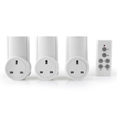YULETIDE WIRELESS REMOTE CONTROLLED SOCKET - 3 SET | 3WSKT/R