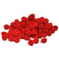 Pom Poms - 25mm & 40mm Red (30 pieces)