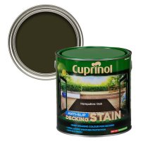 Cuprinol Anti-Slip Decking Stain Hampshire Oak Can & Swatch