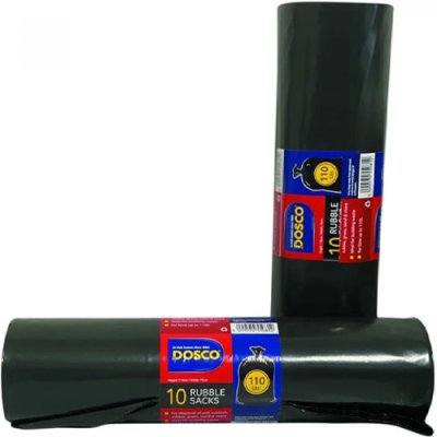 Dosco - 110L Black Rubble Bags