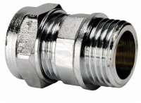 CHROME 15x3/8" 302 CHROME PLATED MALE COUPLING