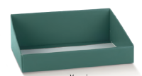 A4-sized green fiber-finish tray 310X240X105