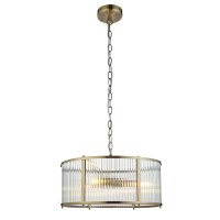 RIDGETON 3LT PENDANT ANTIQUE BRASS