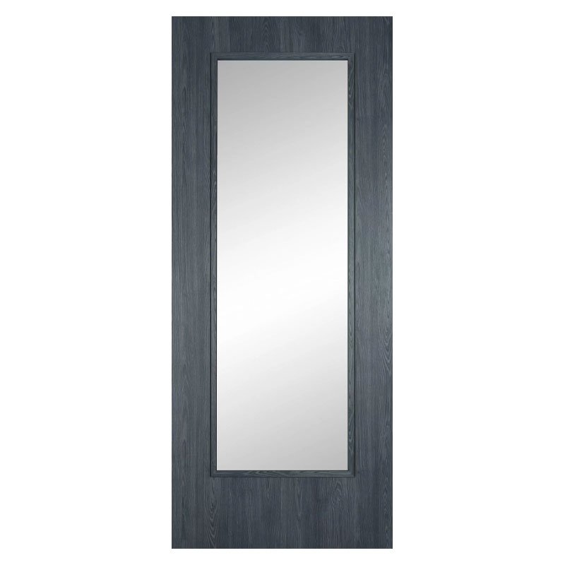 E375 Erkado Shaker Laminate Midnight Grey Clear Glass