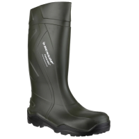 Dunlop Purofort+ Green Soft Toe Wellington, Green