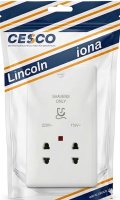 Lincoln Shaver Socket | Dual Voltage 110/220 | W-073 | In Stock