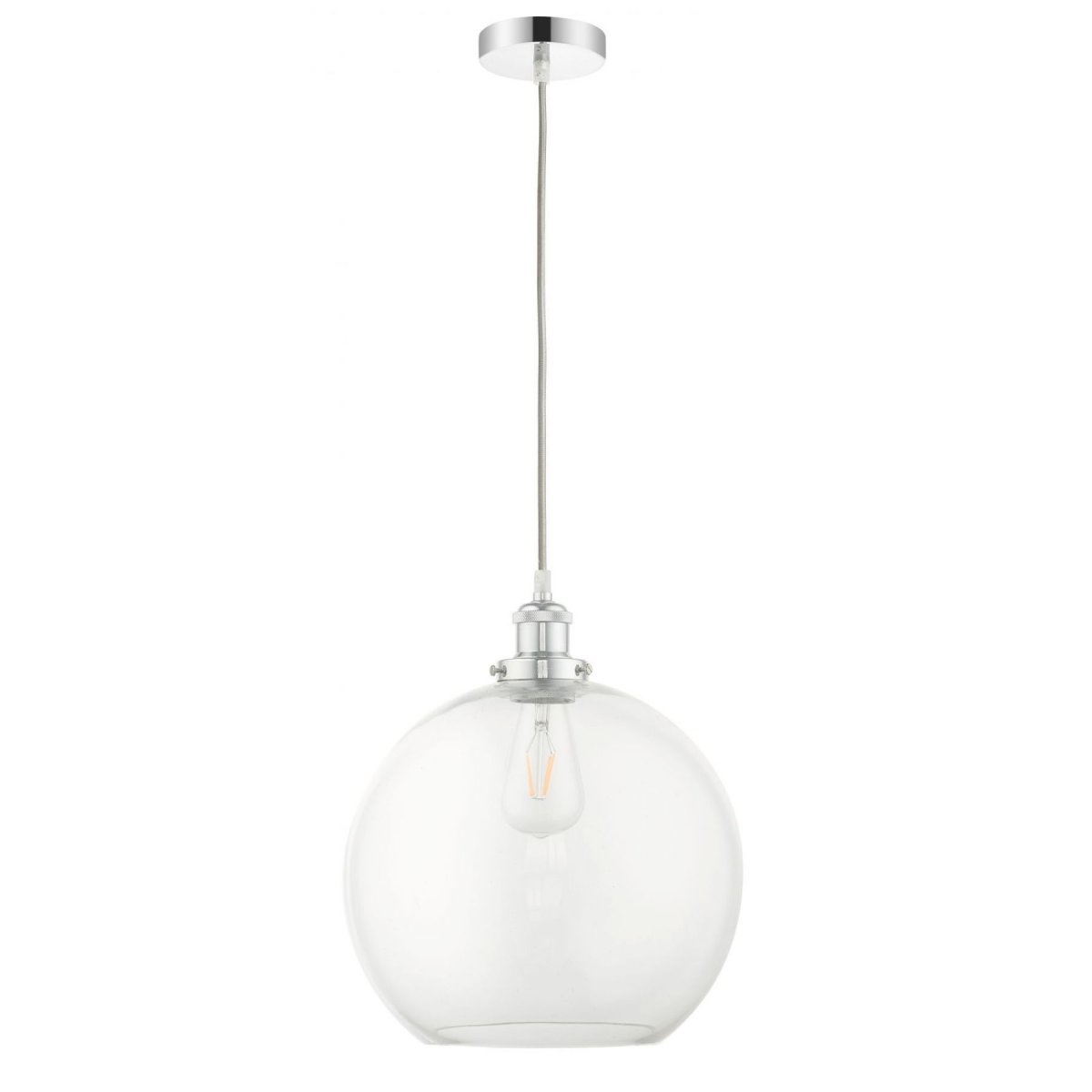 Magnalux Lewis 1 Light Medium Pendant Polished Chrome