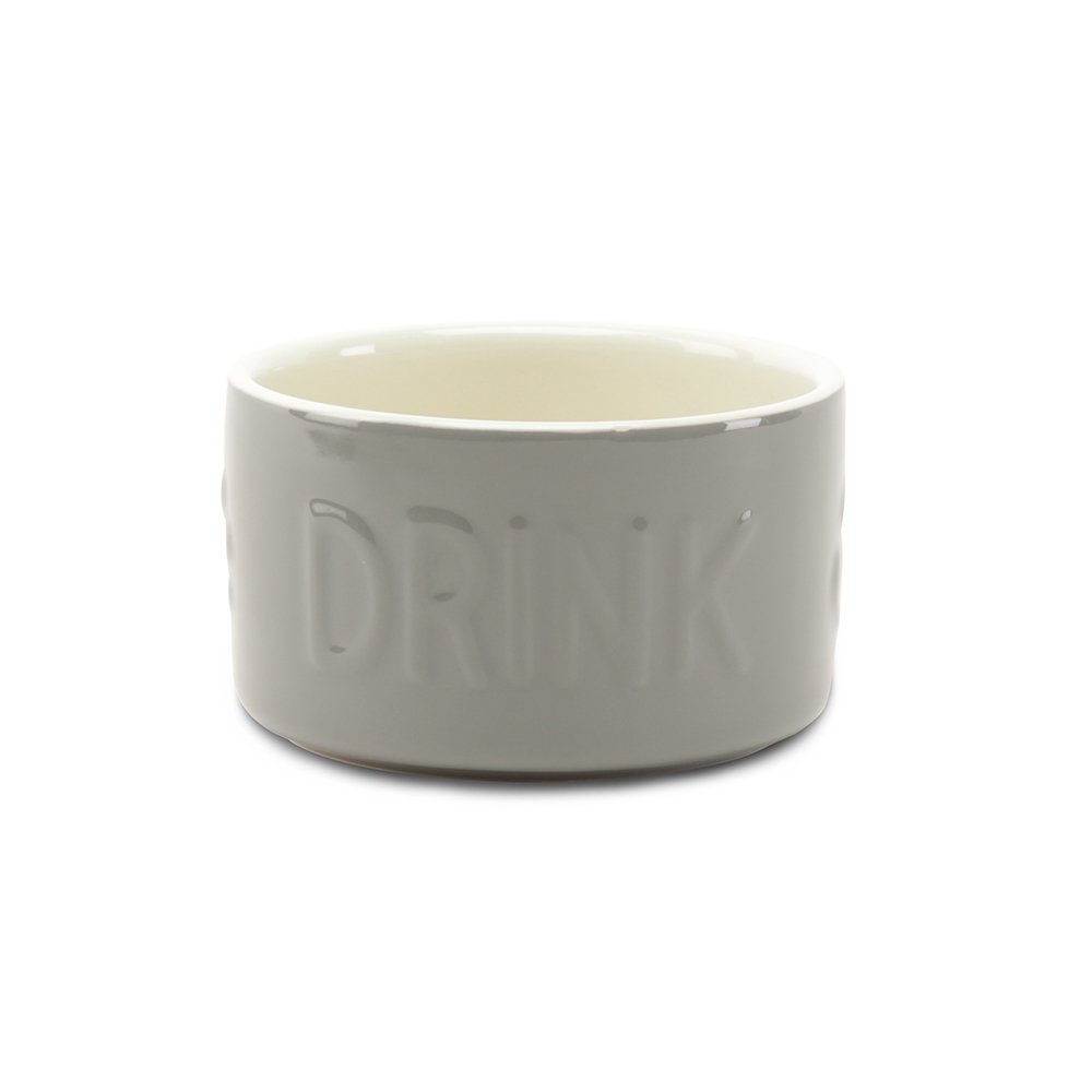 Scruffs Classic Grey Stoneware Water Bowl Small/Medium 1x6 15cm 