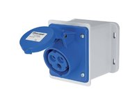 IP67 Wall Mounting Inclined Box Socket 2 Pin + Earth 220-240V 32A