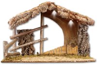 Nativity Shed/No Figures/LED Lights   (89974)