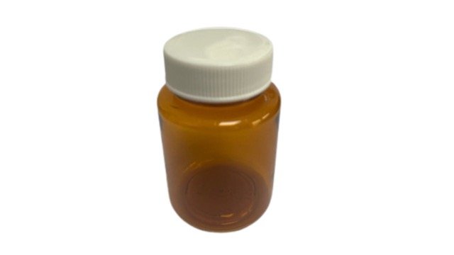 50ml PET AMBER TABLET VIAL SCREW CAP BOXED (200)
