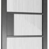 NM31 Black Reeded Glass