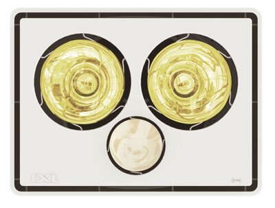 IXL Tastic Vivid No Fan 2 in 1 White