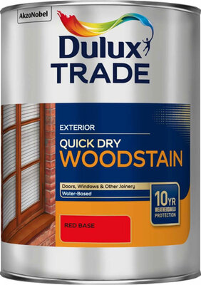 Dulux Trade Quick Dry Woodstain Red Base 1L Paint 5081991