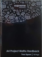 A4 Project Maths Copy 7mm Hardback
