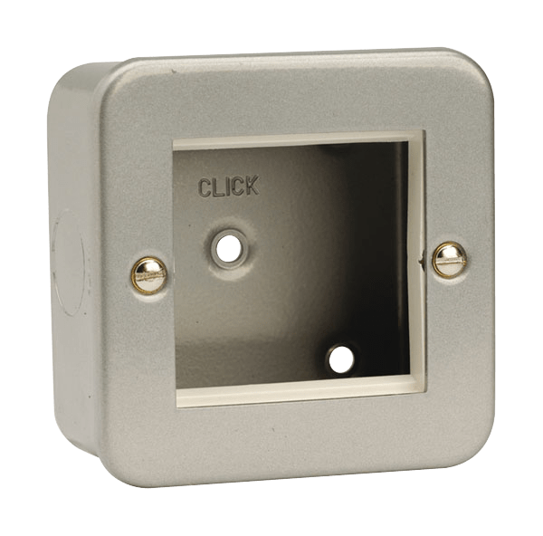 Click 1G 2 Aperture Data Plate + Box Metal Clad CL311