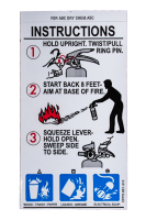 ABC Extinguisher w/Nozzle Instruction