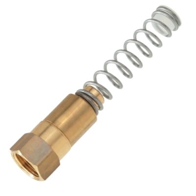 Voetklep messing met veer 3/8