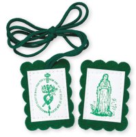 Green Scapular With Leaflet   (5901)