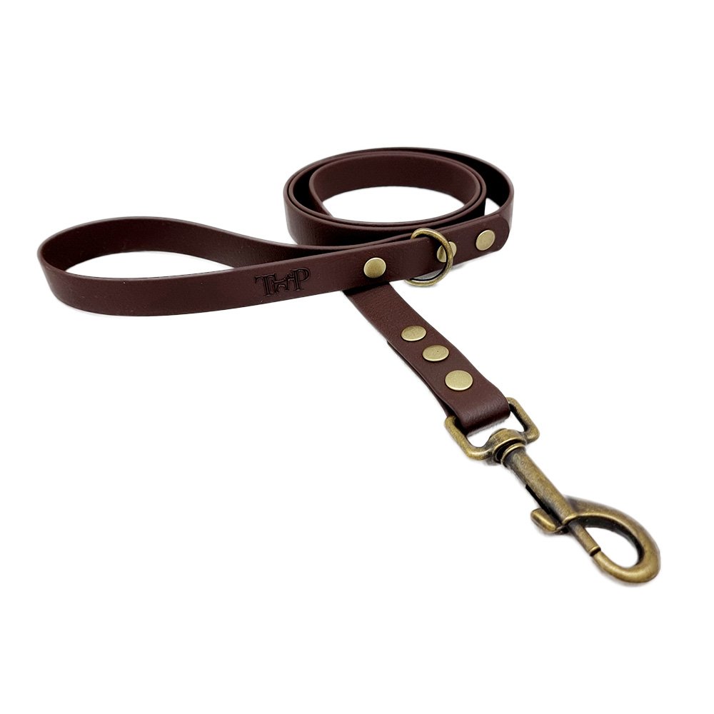 Trinkety Paws Country Collection Biothane Dog Lead Dark Brown 120cm 16mm