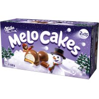 Milka melo cakes in milk choc 2 x 15pcs - VAT FREE - 8 x 500g