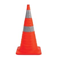 900mm Twin Reflectorised Collapsible Traffic Cone.